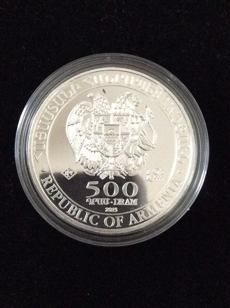 Armenian Noah’s Ark Colourised  coin collectible - Main Image 2