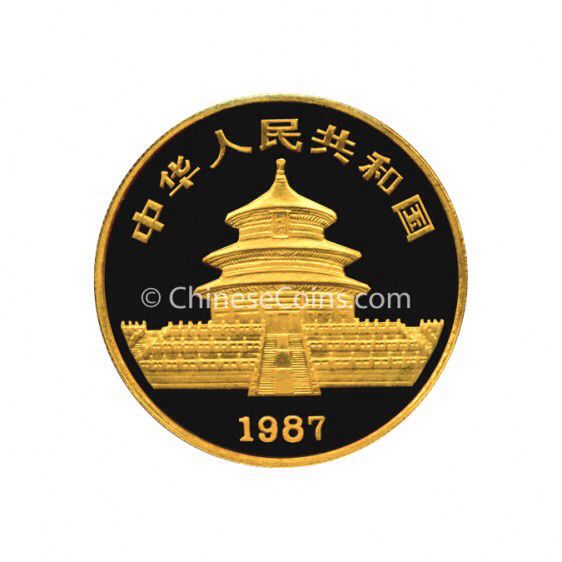 Panda Gold Coin 1987  coin collectible - Main Image 2