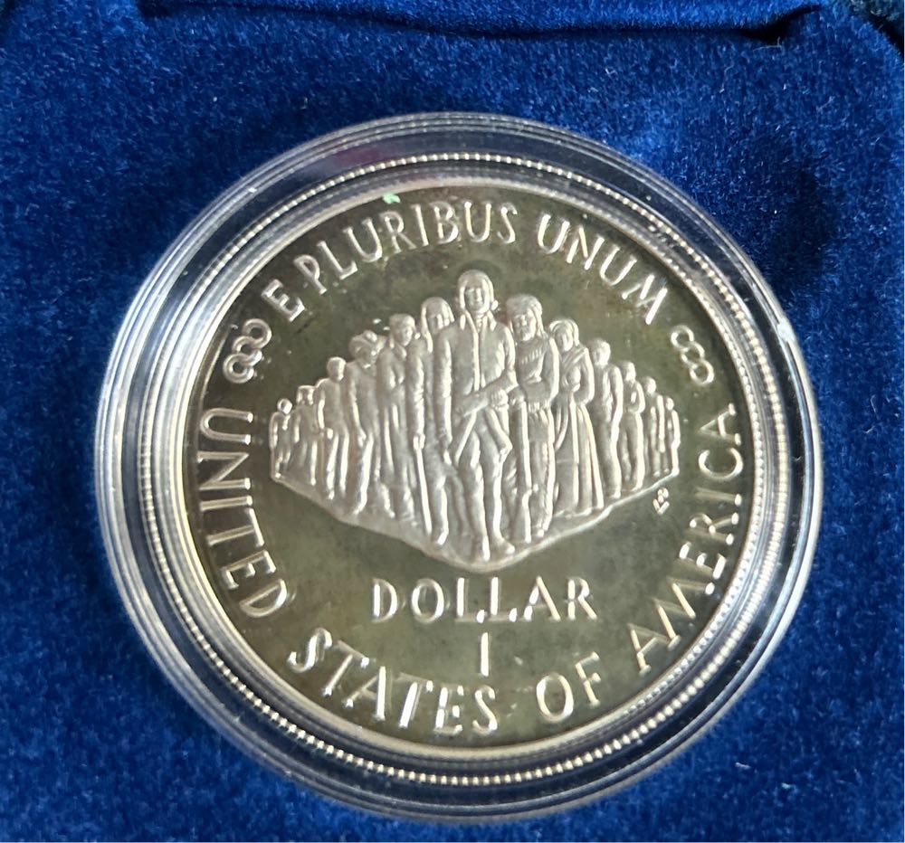 1987 Constitution 100yr Anniversary Silver Dollar  coin collectible - Main Image 3