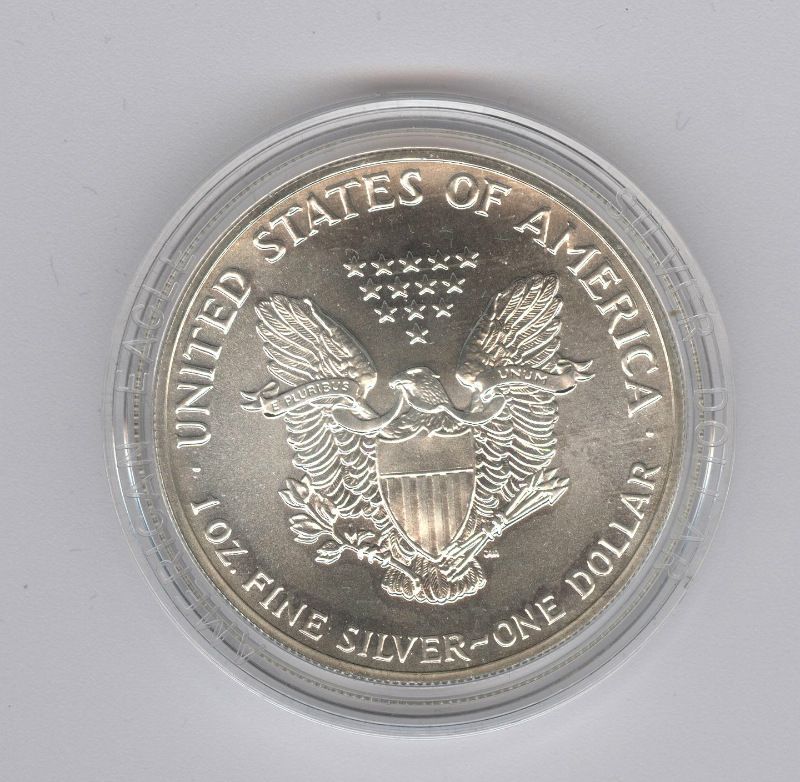 1989 Silver American Eagle  coin collectible - Main Image 2