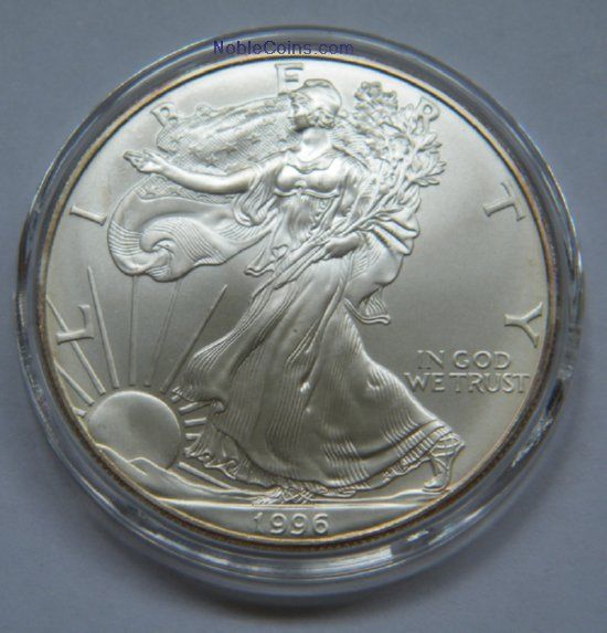 1996 Silver American Eagle  coin collectible - Main Image 2
