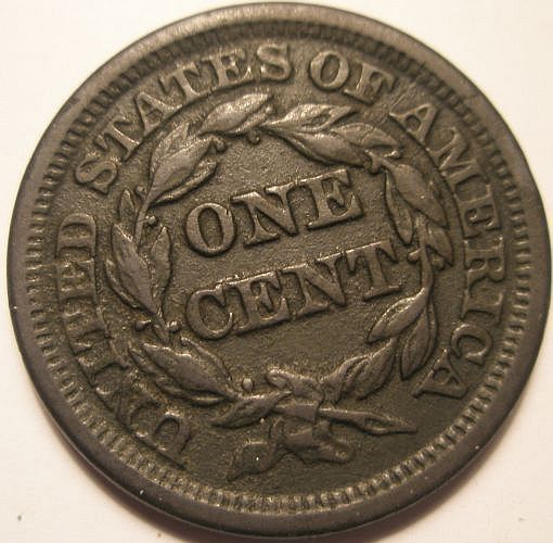 1846 Large Cent  coin collectible - Main Image 2