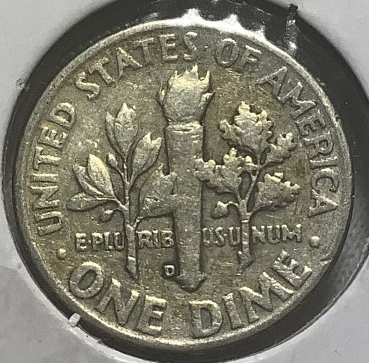 1954 D Roosevelt Dime  coin collectible - Main Image 2