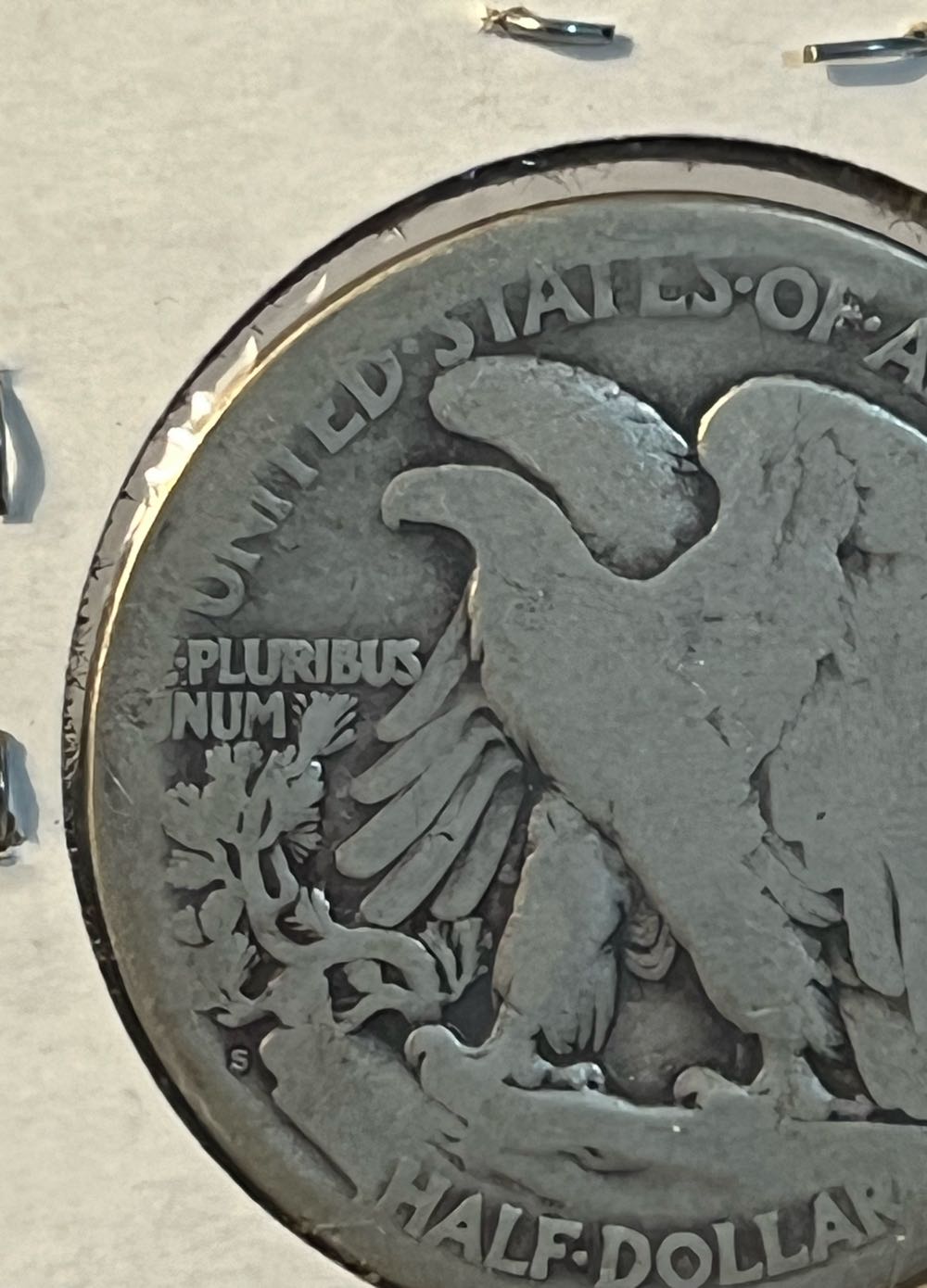 Walking Liberty Half Dollar 1919 S  coin collectible - Main Image 3