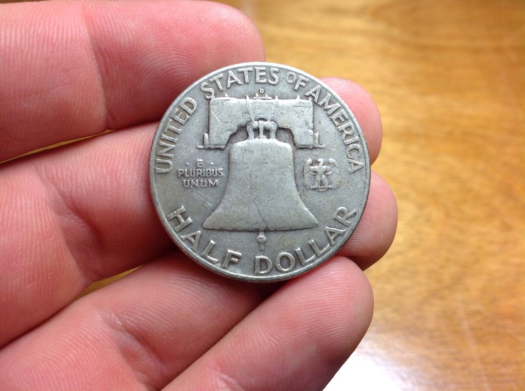 Benjamin Franklin Half Dollar 1953(D)  coin collectible - Main Image 2