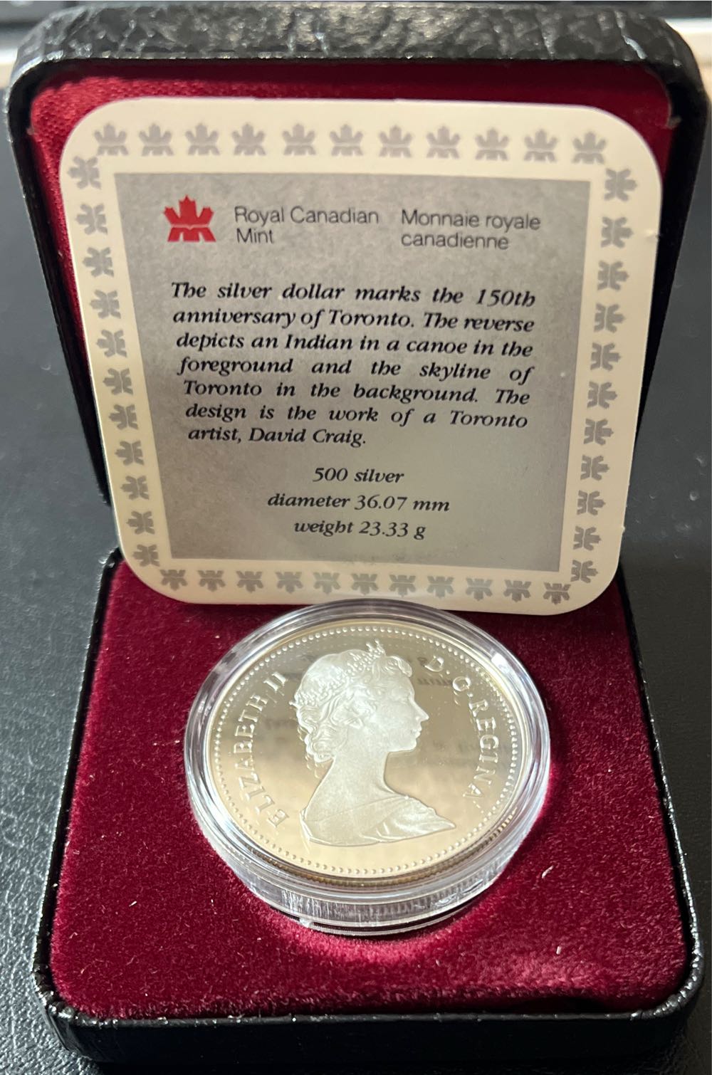 1984 Royal Canadian Mint Dollar  coin collectible - Main Image 2