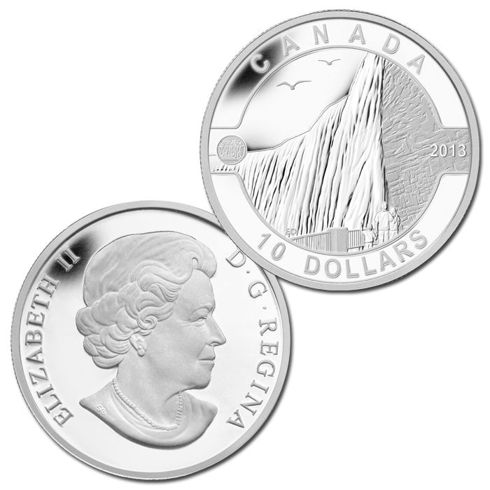 O Canada $10 Silver Niagara Falls  coin collectible - Main Image 2