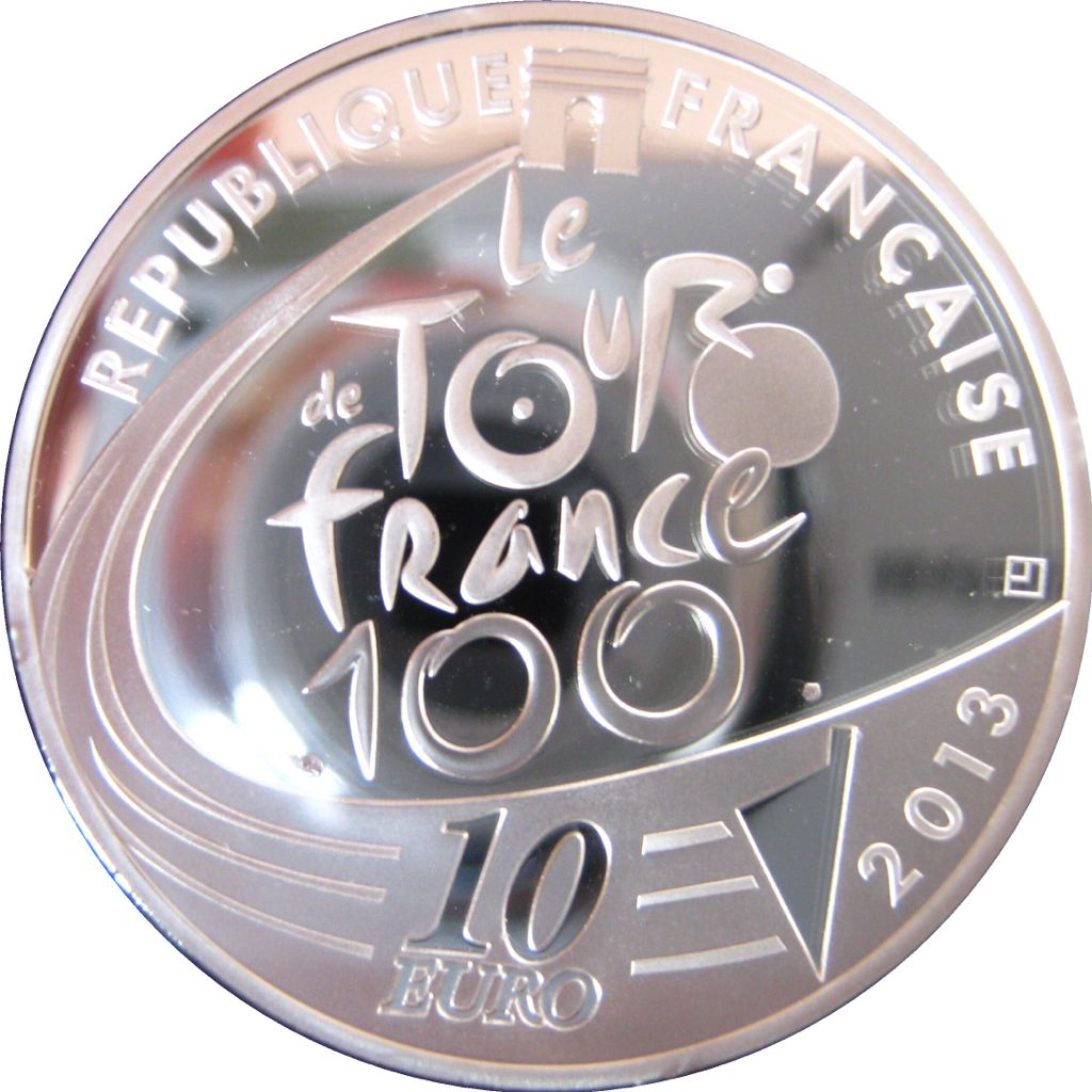 Tour De France Maillot Blanc A Pois Rouges  coin collectible - Main Image 2