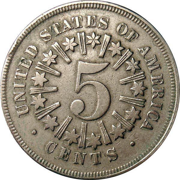 Shield Nickel Type 1  coin collectible - Main Image 2