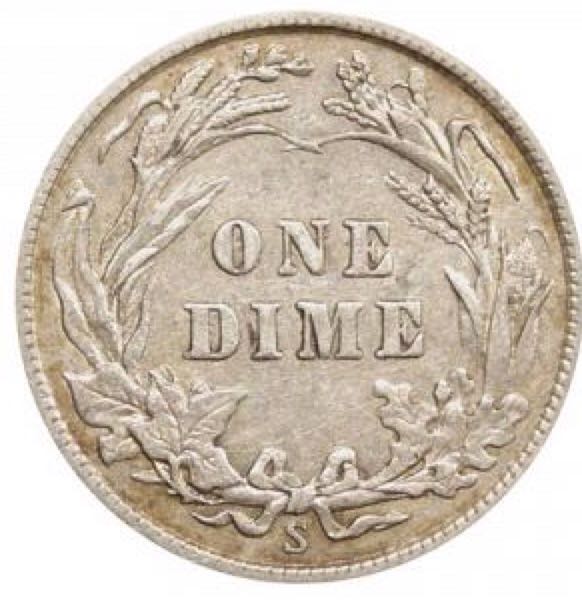 Barber Dime 1914  coin collectible - Main Image 2