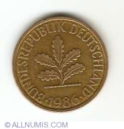 1986 10 Pfenning  coin collectible - Main Image 2