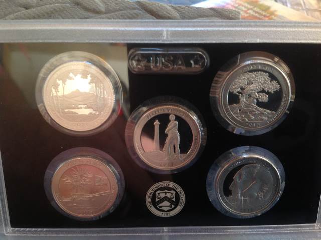 America The Beautiful Quarters Silver Proof Set  coin collectible - Main Image 2