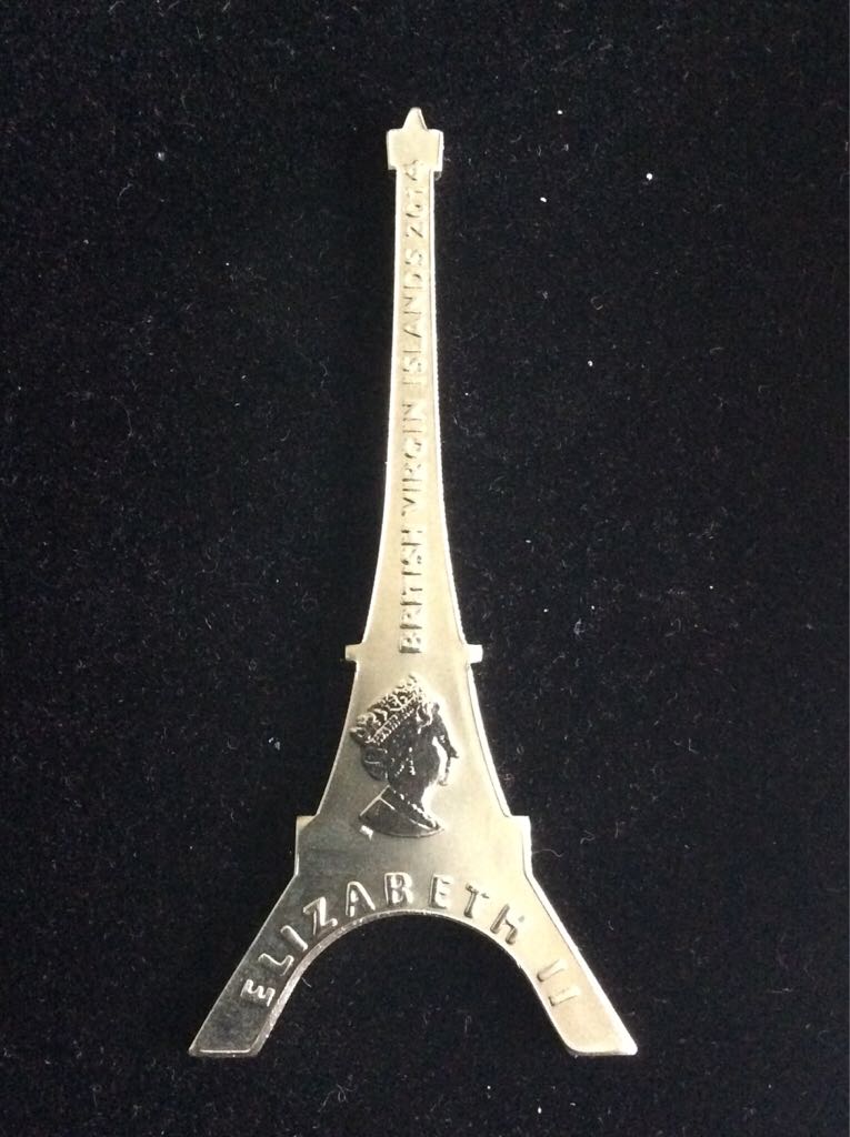 Eiffel Tower BVI $1 Nickel Silver  coin collectible - Main Image 2