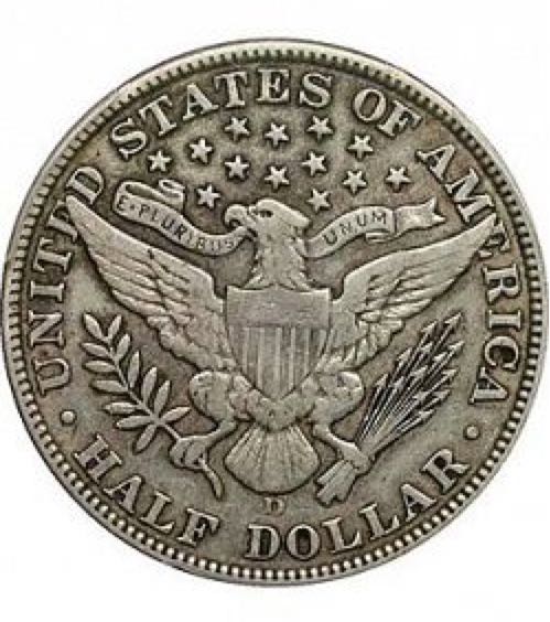 Barber Half Dollar  coin collectible - Main Image 2
