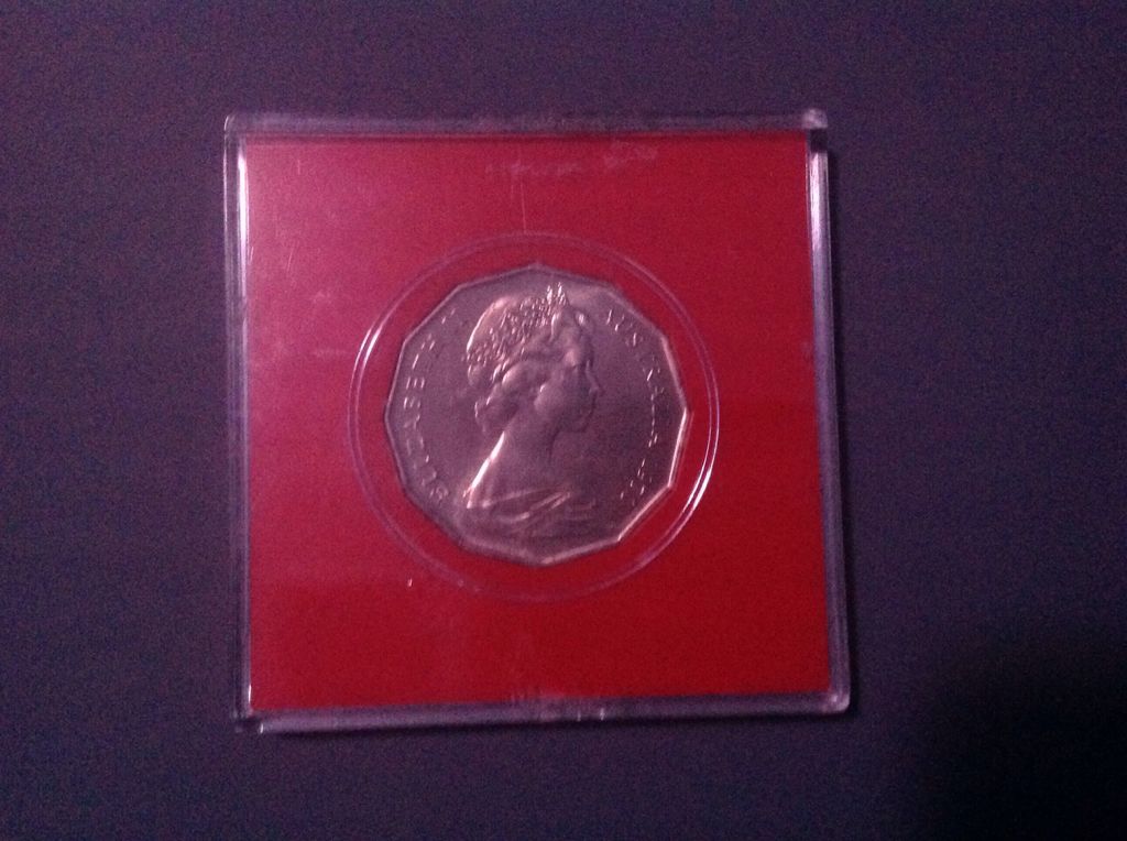 1970 Australian 50c  coin collectible - Main Image 2