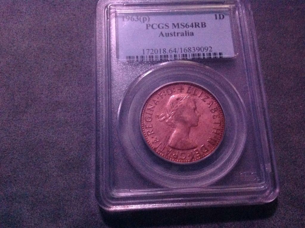 1963 Australian Penny  coin collectible - Main Image 2