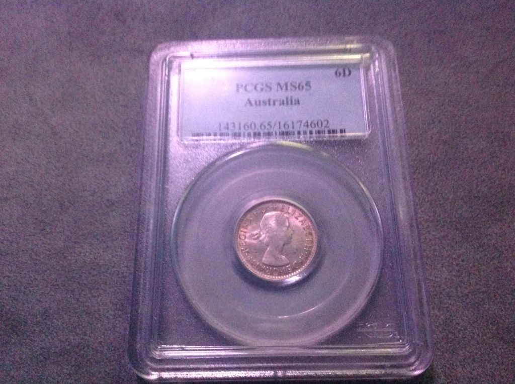 1961  Australian Sixpents  coin collectible - Main Image 2