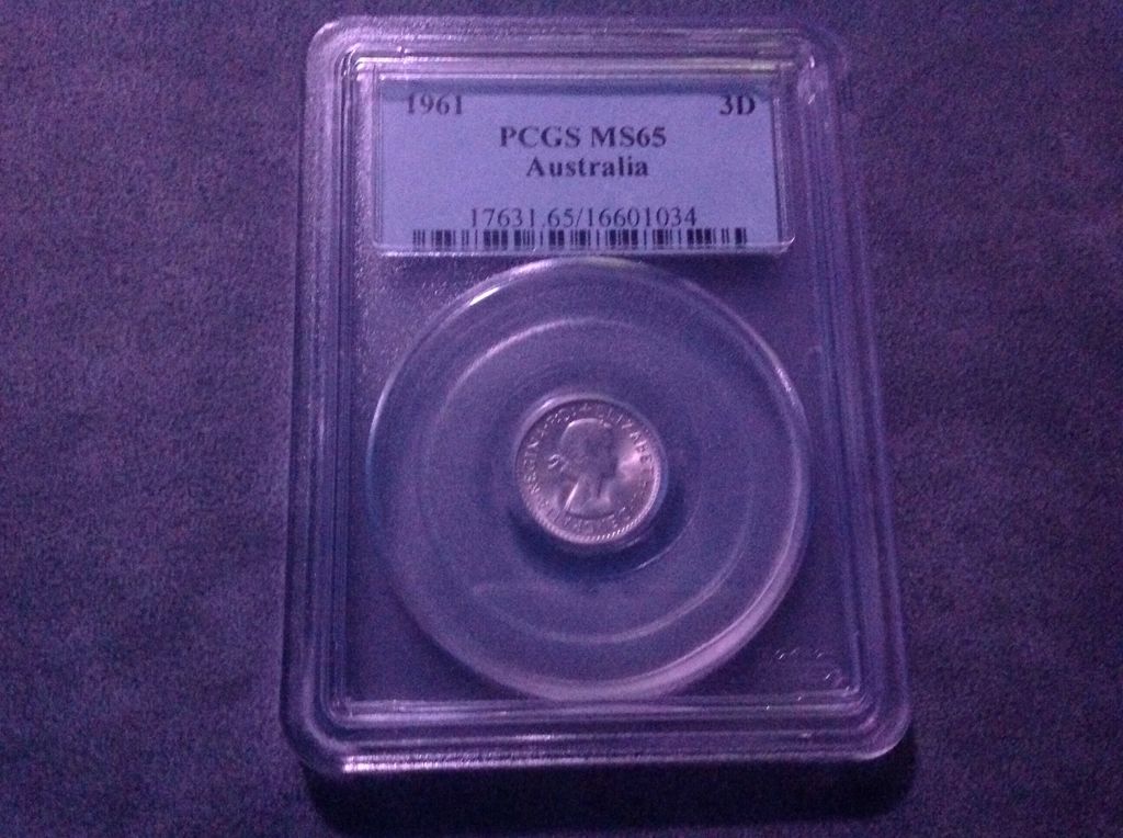 1961 Australian Threepents  coin collectible - Main Image 2