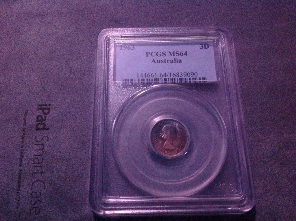 1963 Australian Threepents  coin collectible - Main Image 2