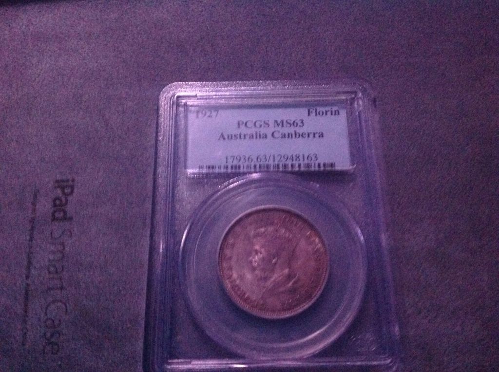 1927 Australian Florin  coin collectible - Main Image 2