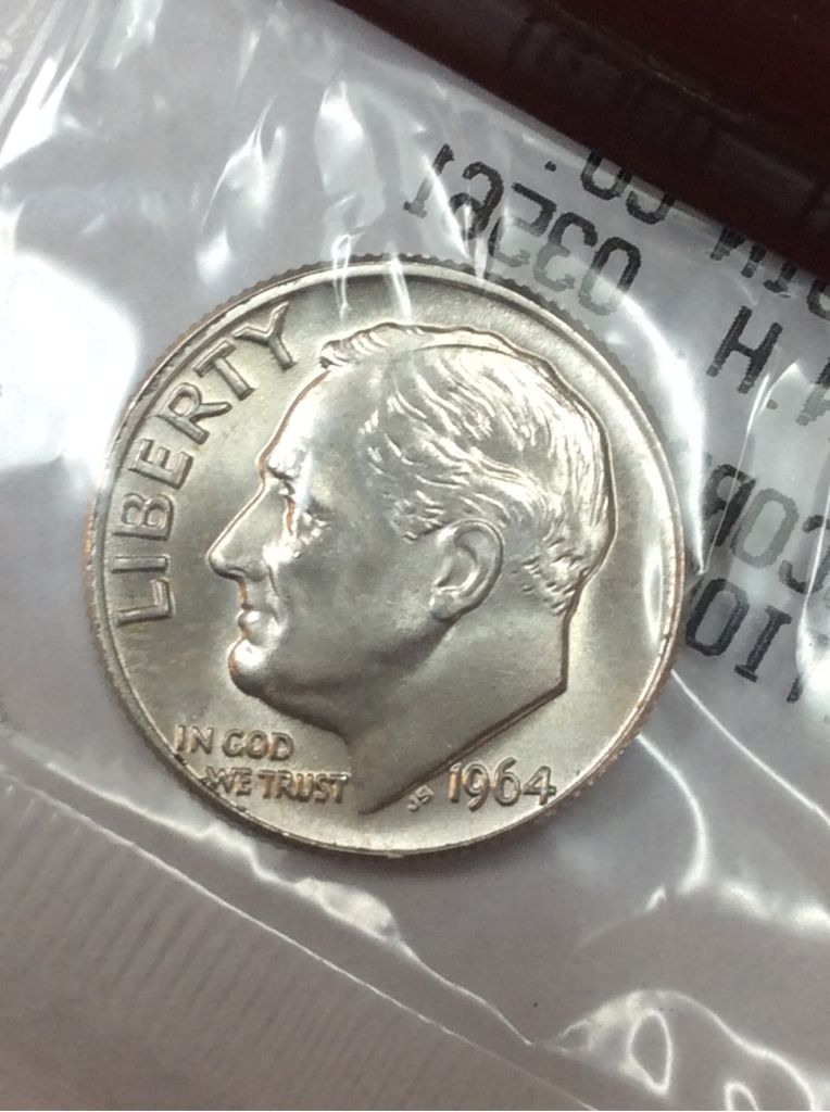 Silver Roosevelt Dime  coin collectible - Main Image 2