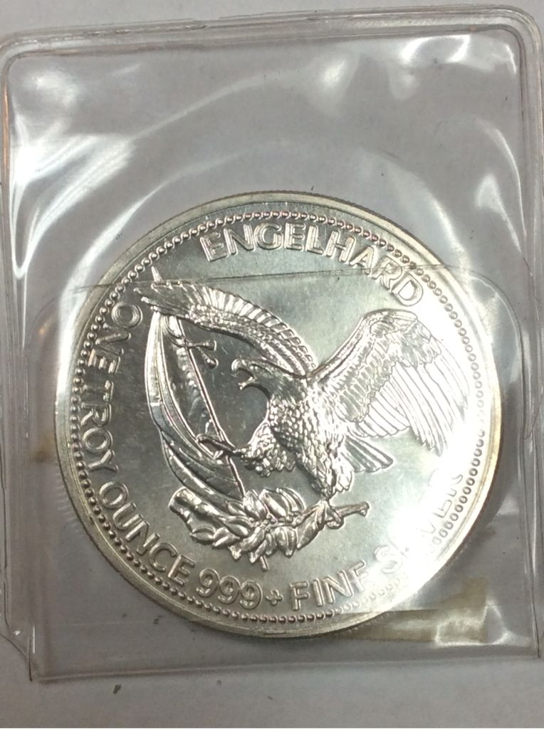Silver Round- Engelhard Prospector 999+  coin collectible - Main Image 2