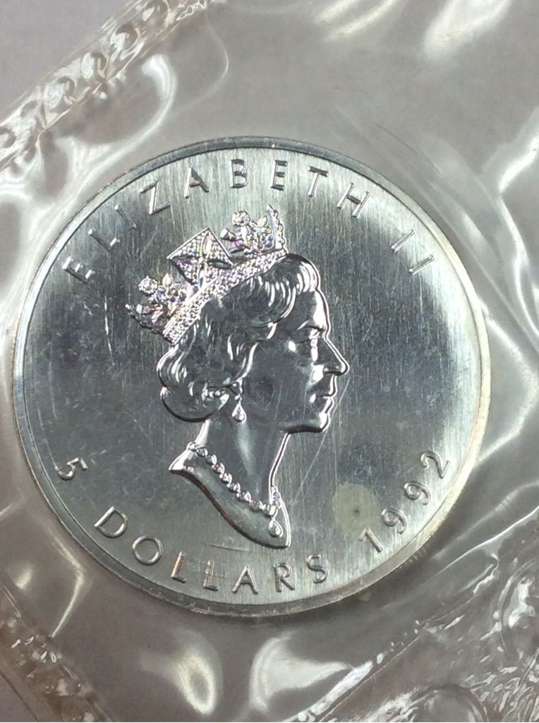 Silver Canadian Maple Leaf 112  coin collectible - Main Image 2