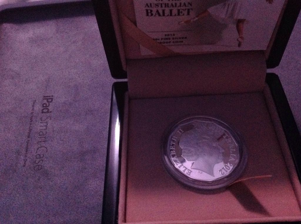 2012 Silver Proof Ballet 50 C  coin collectible - Main Image 2