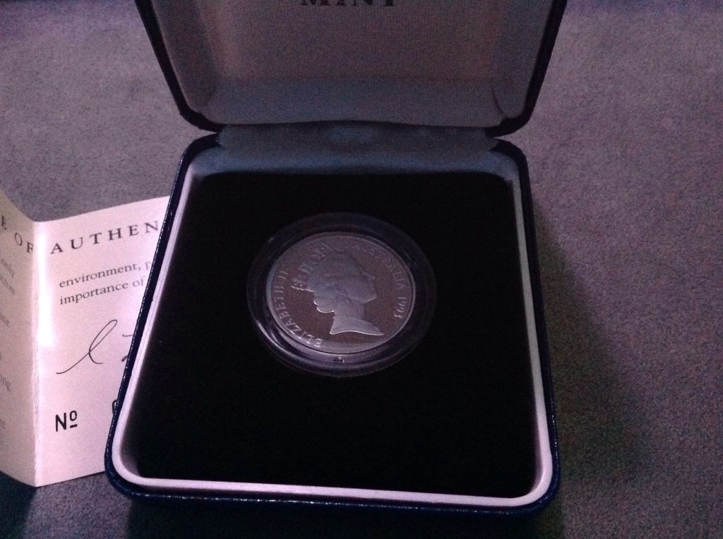 1993 Sliver Proof $1  coin collectible - Main Image 2