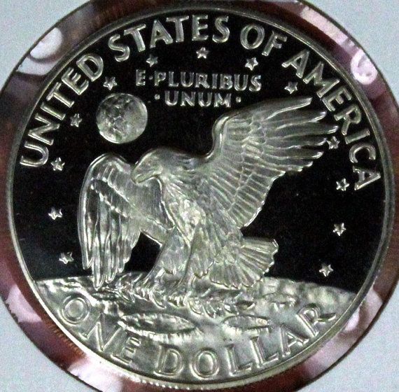 1974 Proof Eizenhower Dollar  coin collectible - Main Image 2