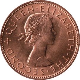 New Zealand One Penny  coin collectible - Main Image 2