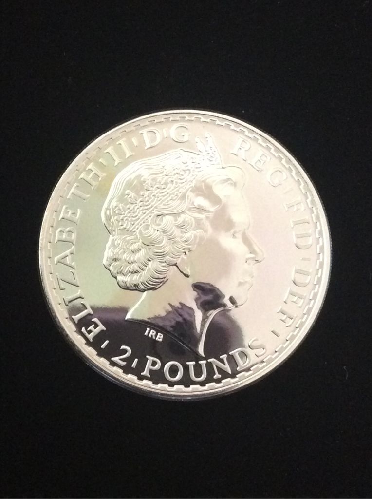 Britannia £2 Silver Bullion Gold Silhouette  coin collectible - Main Image 2
