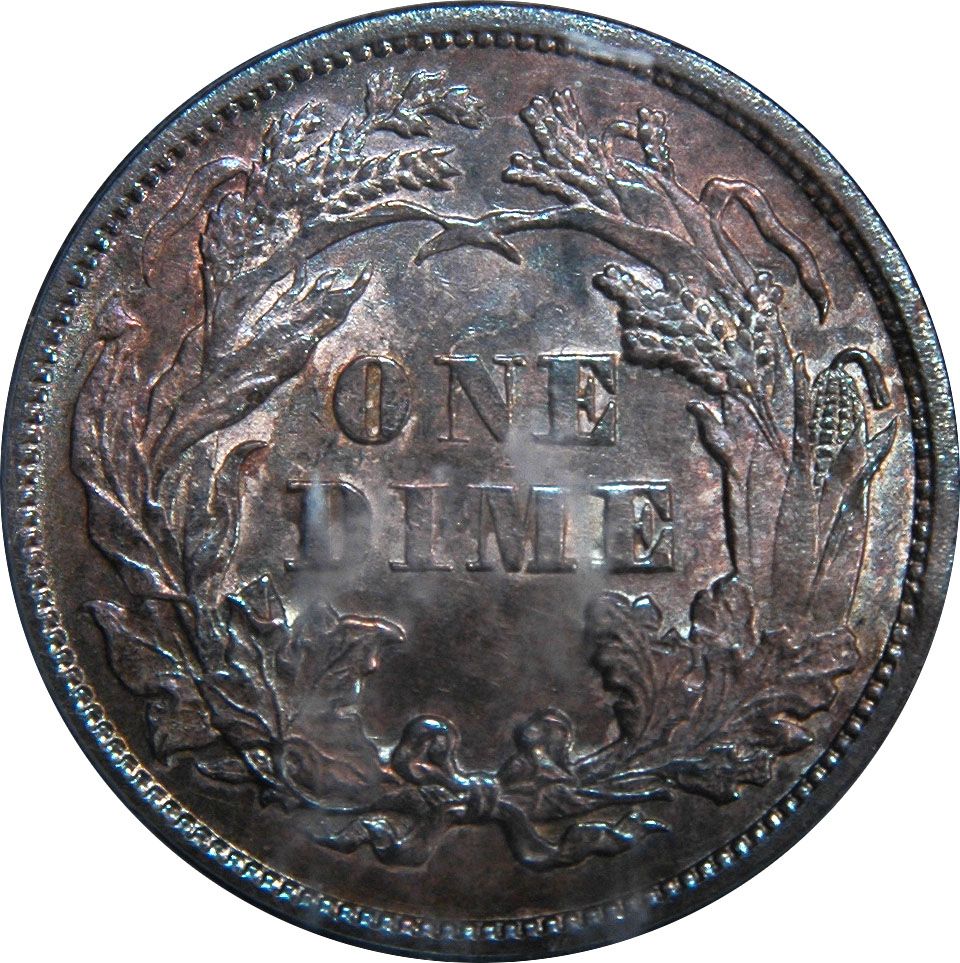 Liberty Seated Dime  coin collectible - Main Image 2