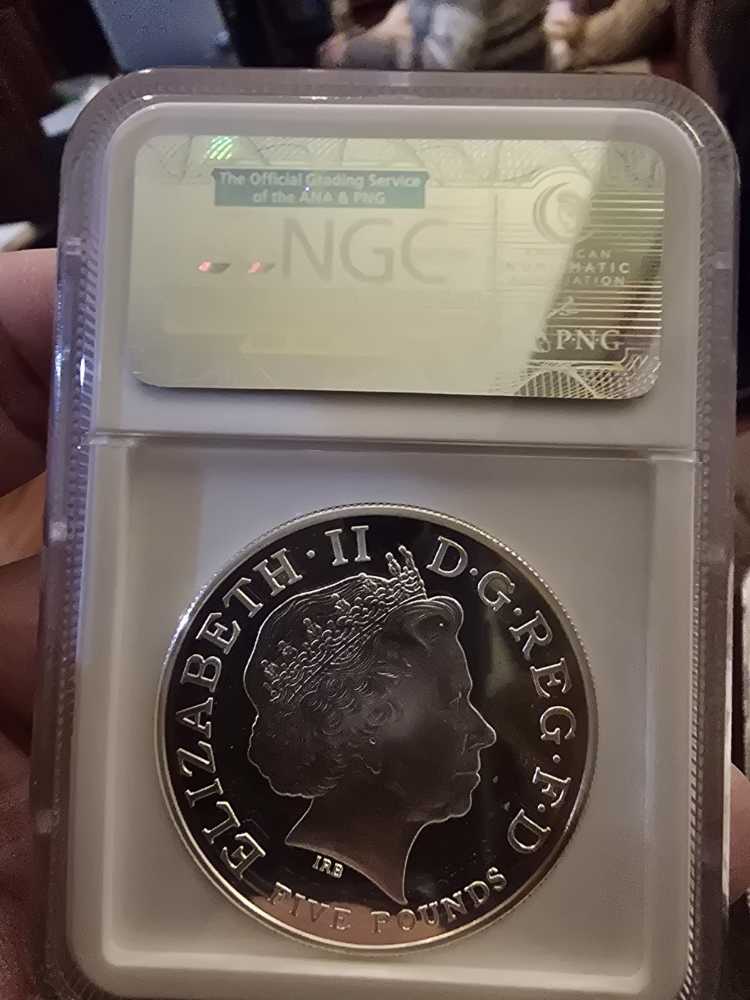 2012 Piedfort 5 Pound Olympics NGC PF69 UC  coin collectible - Main Image 2