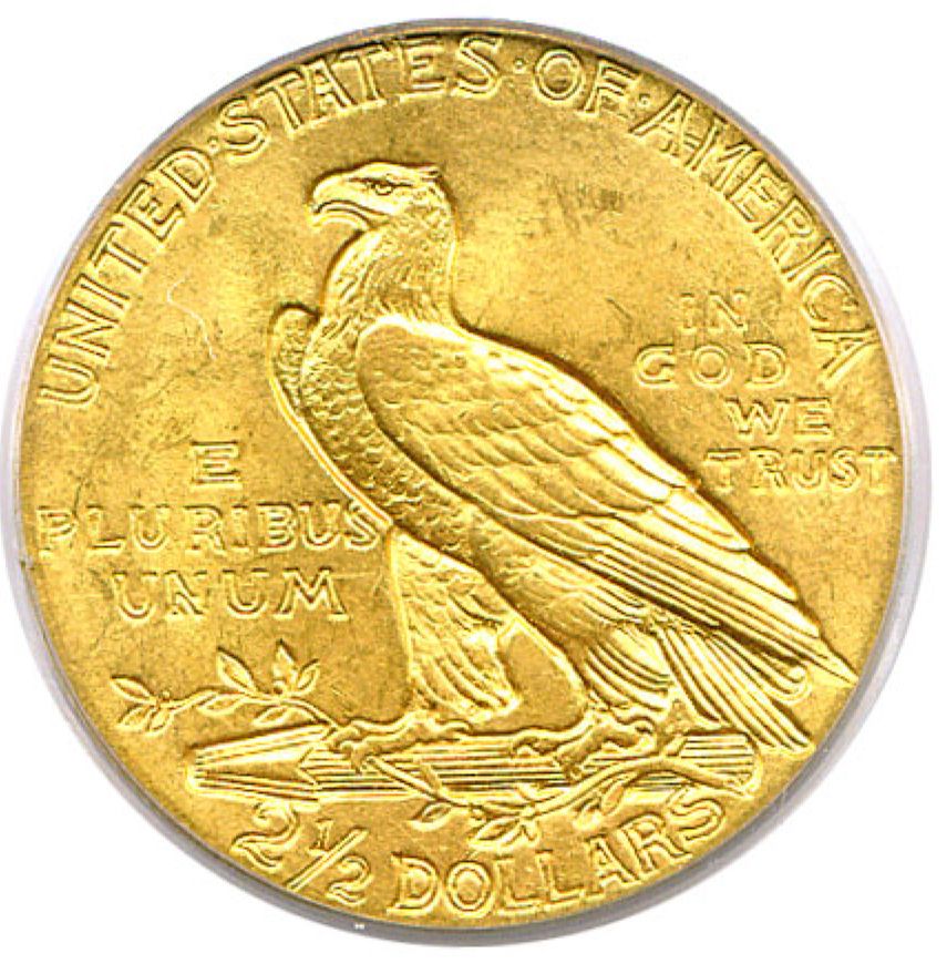 Indian Head Gold Quarter Eagle  coin collectible - Main Image 2