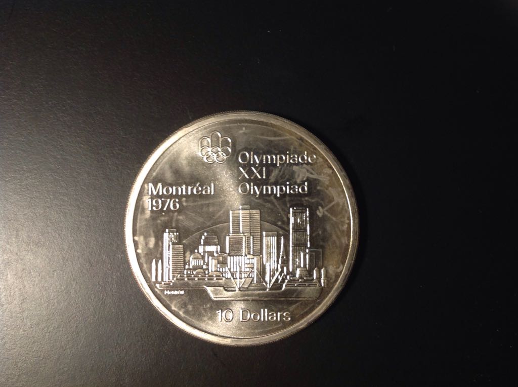 Canada 1973 $10 Olympic Edition Montreal Skyline  coin collectible - Main Image 1
