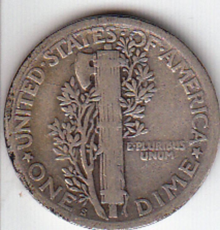 Mercury Dime S  coin collectible - Main Image 2