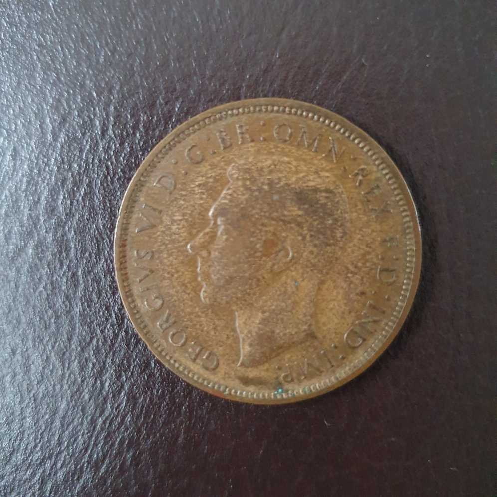 1940 One Penny  coin collectible - Main Image 3