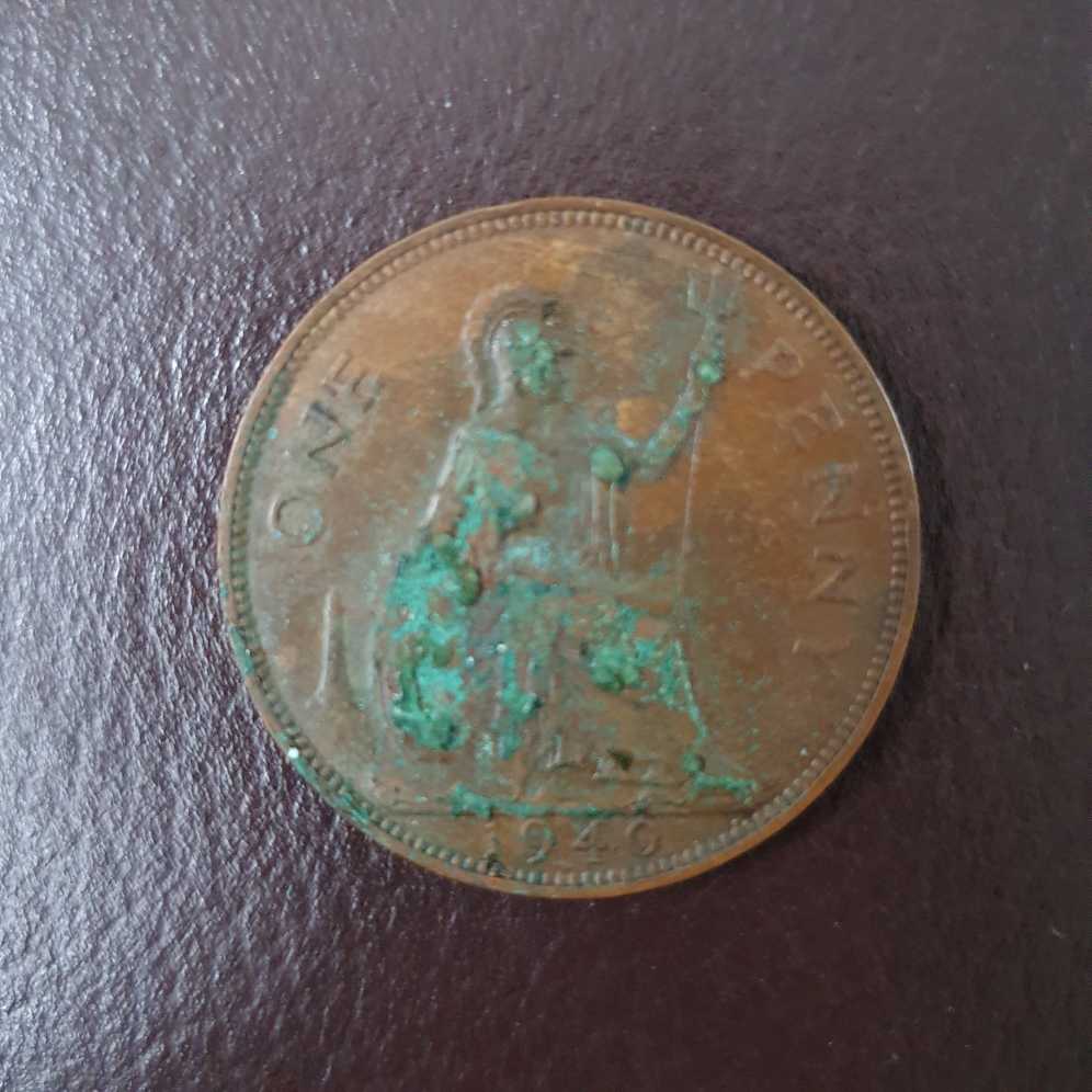 1940 One Penny  coin collectible - Main Image 4
