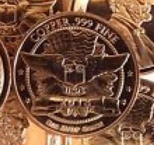 1 oz .999 Pure Copper Round, Lincoln Head Design. Bullion Coin. AVDP  coin collectible - Main Image 2