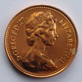 1-United Kingdom 1 Pence 1974  coin collectible - Main Image 2