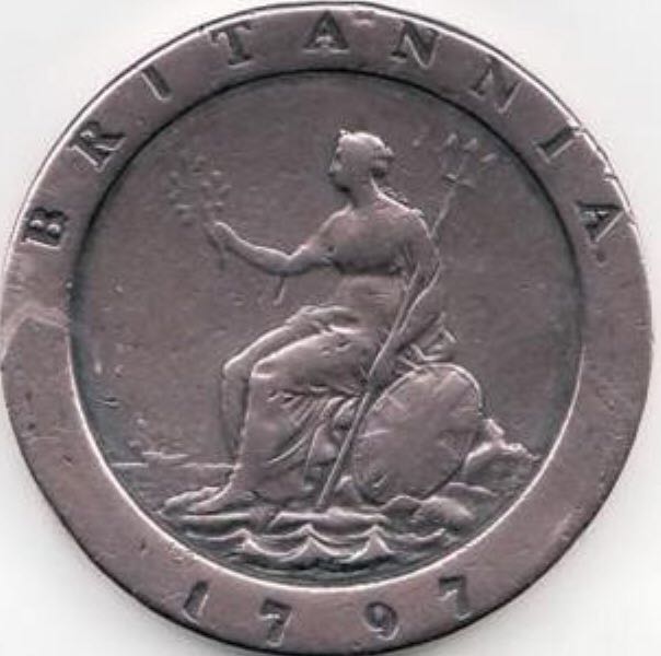 English Two Pence 1797  coin collectible - Main Image 2