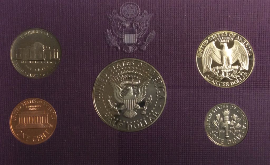 Proof Set, US Mint 1989 5 pc  coin collectible - Main Image 2