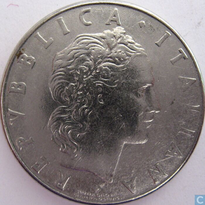 50 Lire Small  coin collectible - Main Image 2