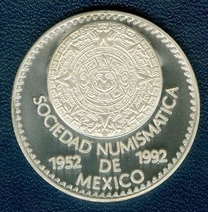 Mexican 20th International Numismatic Convention Medal  coin collectible - Main Image 2