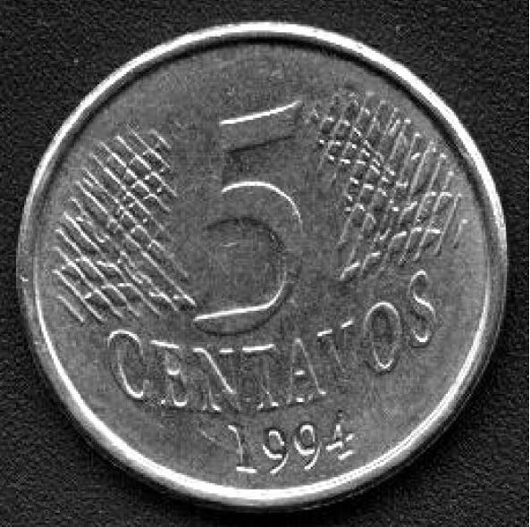 1-Brazil 5 centavos, 1994  coin collectible - Main Image 2