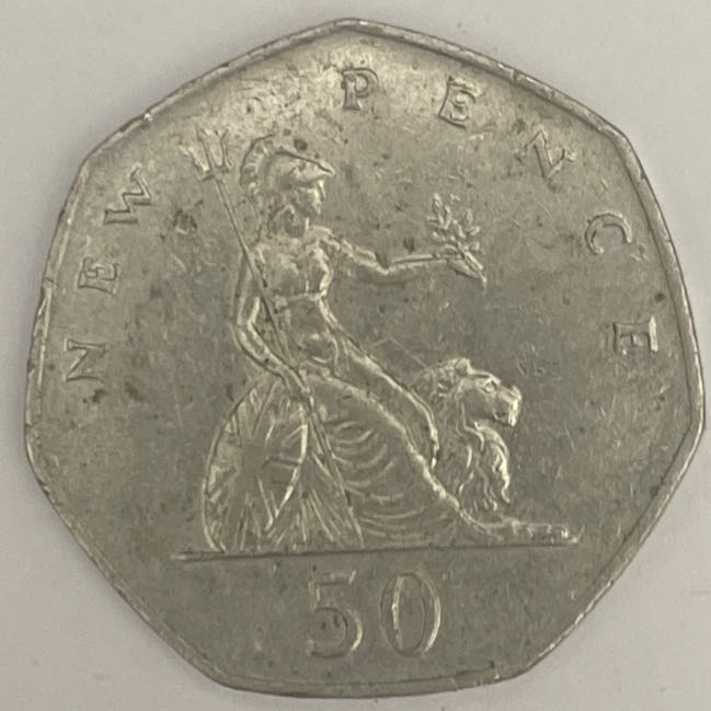 1-United Kingdom 50 new pence 1978  coin collectible - Main Image 2