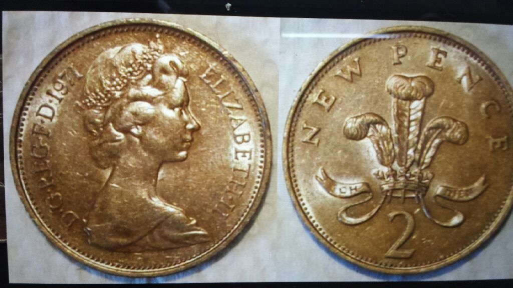 2 new pence inghilterra  coin collectible - Main Image 1