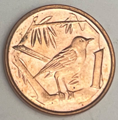 1-Cayman Islands 25 Cent, 2017  coin collectible - Main Image 2
