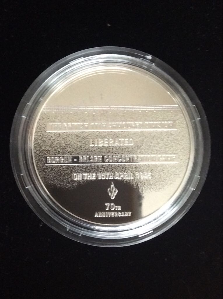 Liberation Of Belsen 70th Anniversary Memorial Medal  coin collectible - Main Image 2